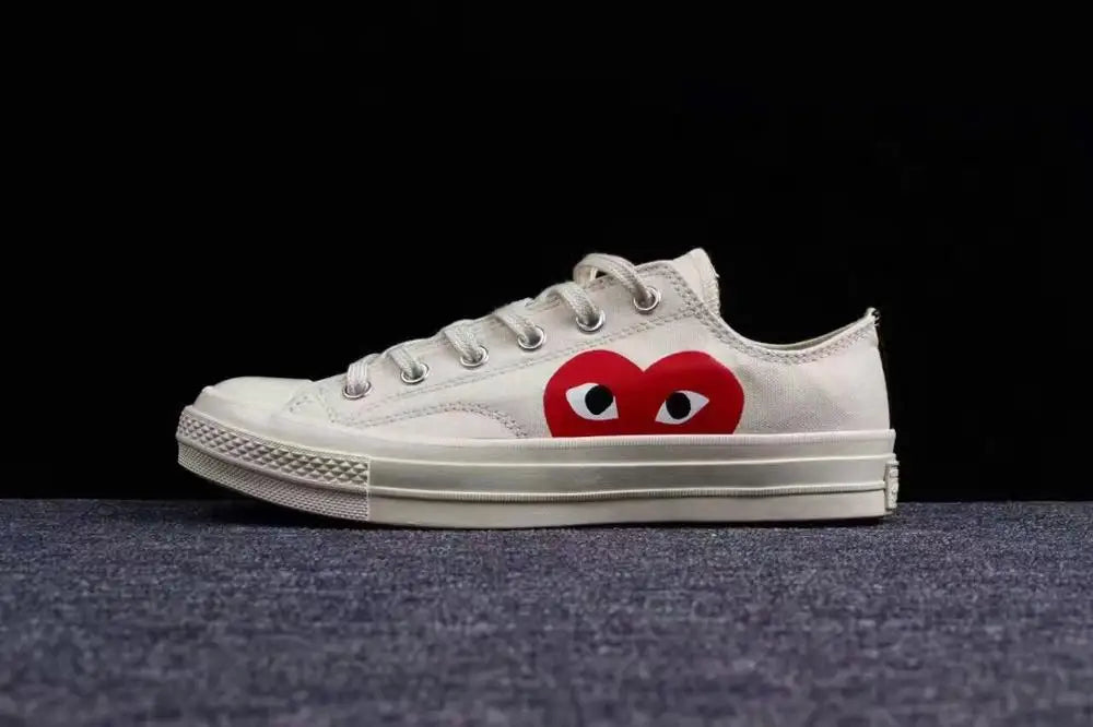 Converse all star classic CDG PLAY x 1970s Daily leisure High/Low Unisex Shoes high quality Canvas Skateboard Shoes