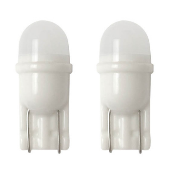 CNSUNNYLIGHT Newest Ceramic Base T10 W5W LED Car Interior Light Marker 12V Wedge Parking Dome Bulbs Mini Size White 6000K