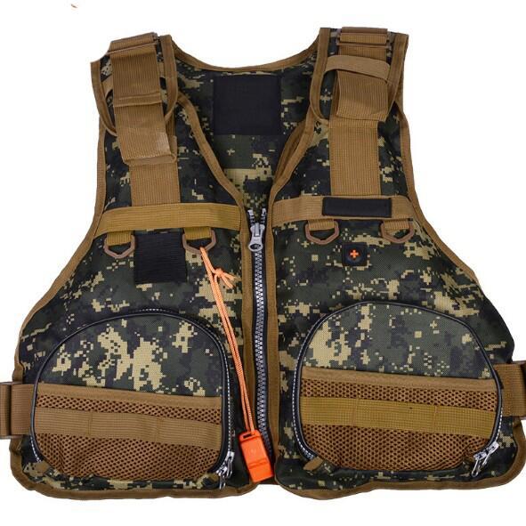 Lua Models Vest Dual Purpose Life Jackets Camo Fishing Suits Swim Outdoor Fishing Life Vest