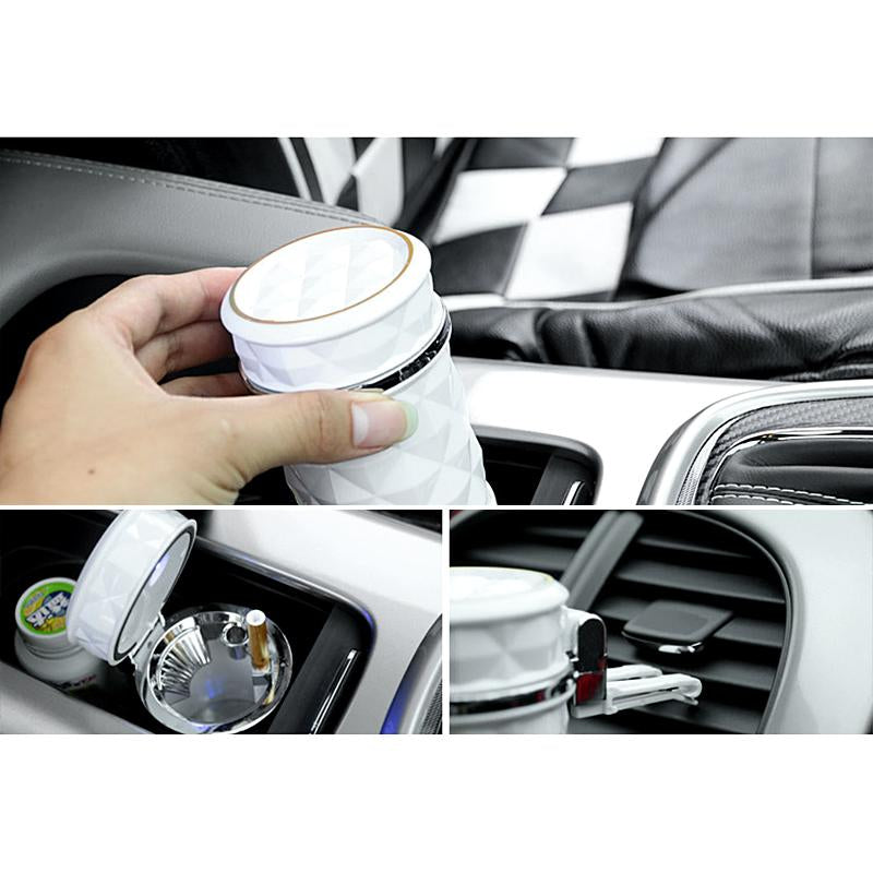Top Grade Led Cigar Car Ashtray Cup for VW golf for Audi A4 Automobile Cigarette Ashtray Holder with Car Air Vent Mount Clip