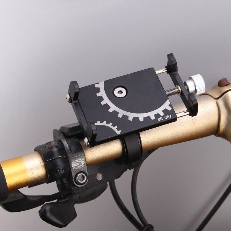 Bicycle Mobile Phone Bracket Aluminum Alloy Fixed Navigation Battery Electric Car Motorcycle Mobile Phone Bracket Riding
