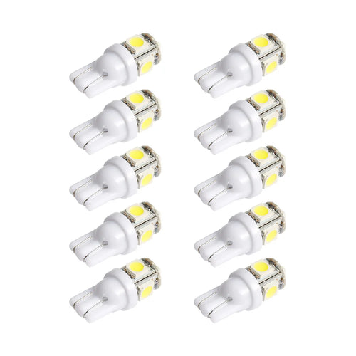 10PCS Led Car DC 12v Lampada Light T10 5050 Super White 194 168 w5w T10 Led Parking Bulb Auto Wedge Clearance Lamp