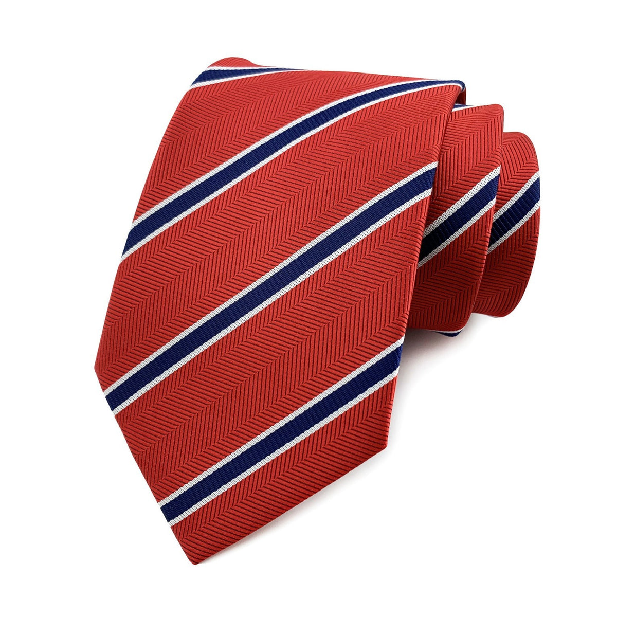 Polyester men's striped small floral business administrative tie