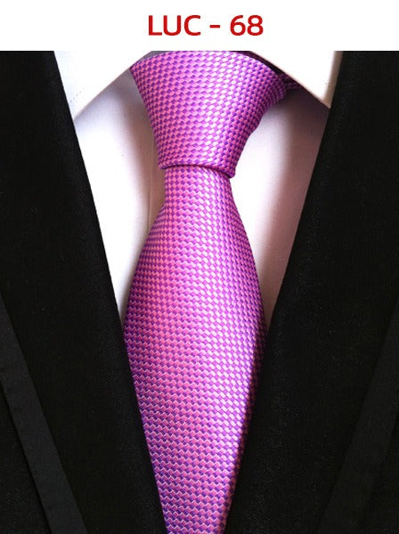 Polyester men's striped small floral business administrative tie