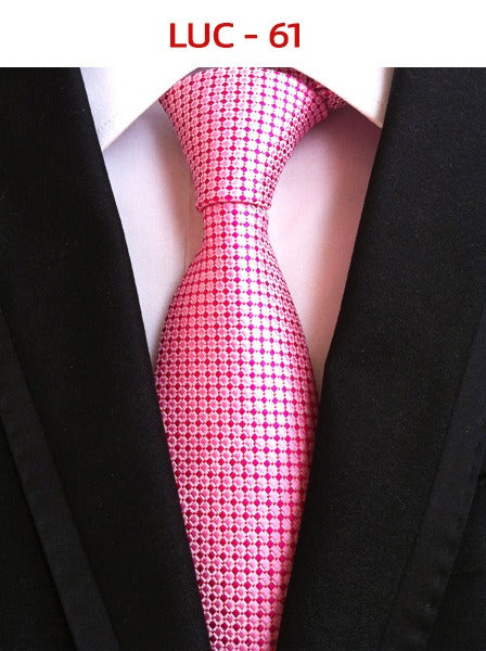 Polyester men's striped small floral business administrative tie