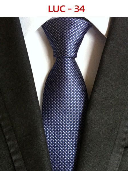 Polyester men's striped small floral business administrative tie