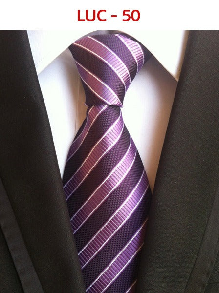 Polyester men's striped small floral business administrative tie