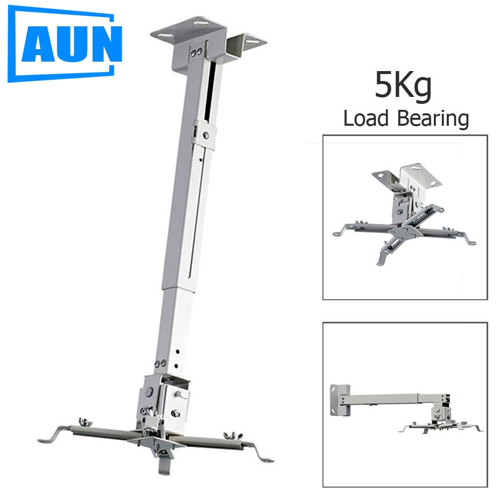 AUN Adjustable Projector Ceiling Mount Loading 5KG Roof Projector Bracket For Multimedia Projector LED Proyector Video Projector
