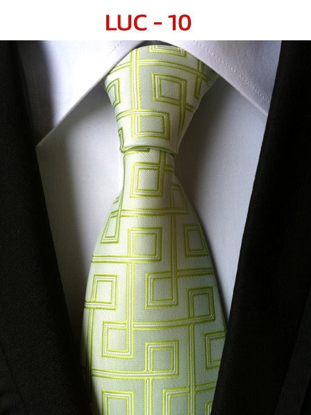 Polyester men's striped small floral business administrative tie