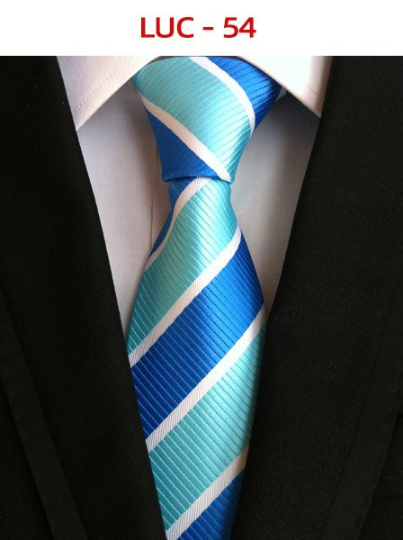 Polyester men's striped small floral business administrative tie