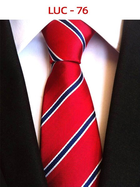 Polyester men's striped small floral business administrative tie