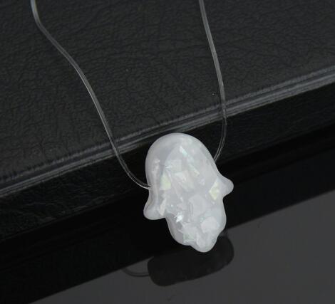 Invisible Fishing Line Necklace Fatima Pendant Necklace
