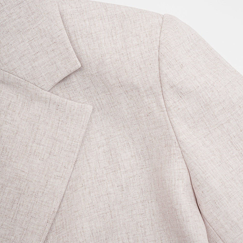 Irregular cut design sense small suit women's contrasting color splicing hollow trendy jacket