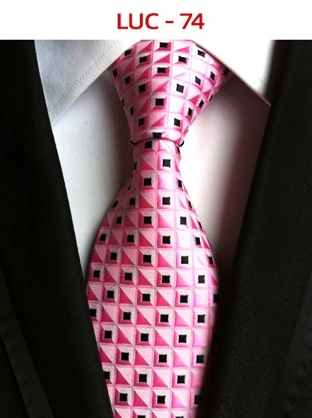 Polyester men's striped small floral business administrative tie