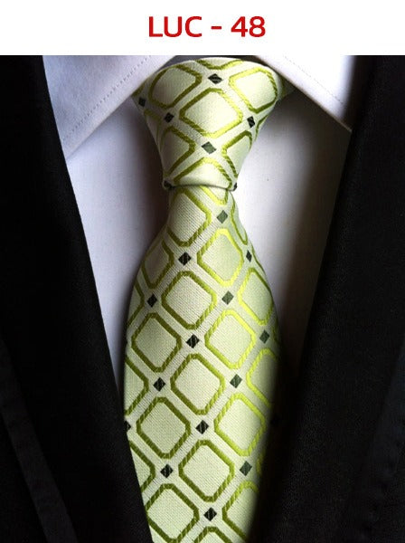 Polyester men's striped small floral business administrative tie