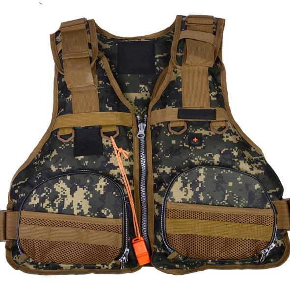 Lua Models Vest Dual Purpose Life Jackets Camo Fishing Suits Swim Outdoor Fishing Life Vest