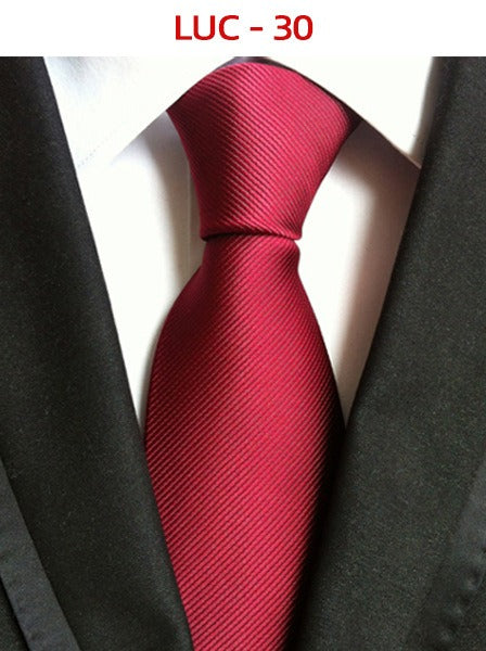 Polyester men's striped small floral business administrative tie