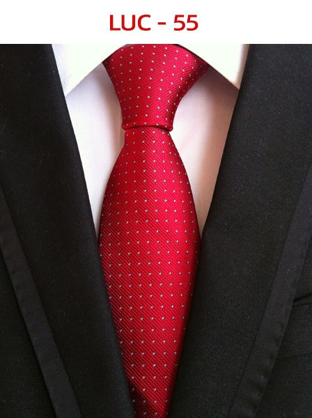 Polyester men's striped small floral business administrative tie