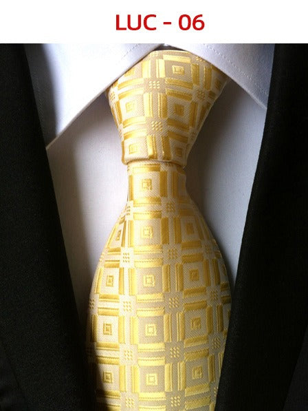 Polyester men's striped small floral business administrative tie