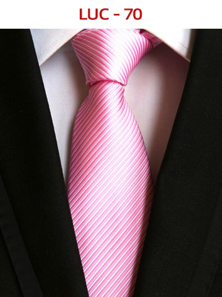 Polyester men's striped small floral business administrative tie