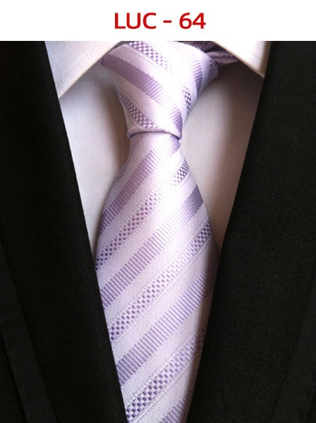 Polyester men's striped small floral business administrative tie