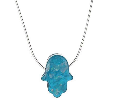 Invisible Fishing Line Necklace Fatima Pendant Necklace