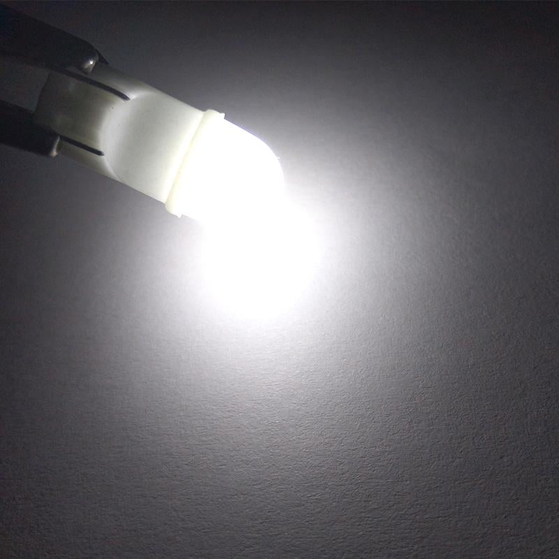 CNSUNNYLIGHT Newest Ceramic Base T10 W5W LED Car Interior Light Marker 12V Wedge Parking Dome Bulbs Mini Size White 6000K
