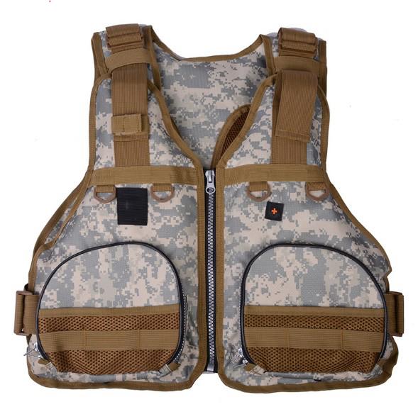 Lua Models Vest Dual Purpose Life Jackets Camo Fishing Suits Swim Outdoor Fishing Life Vest