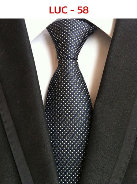 Polyester men's striped small floral business administrative tie