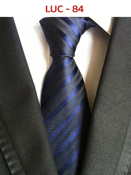 Polyester men's striped small floral business administrative tie