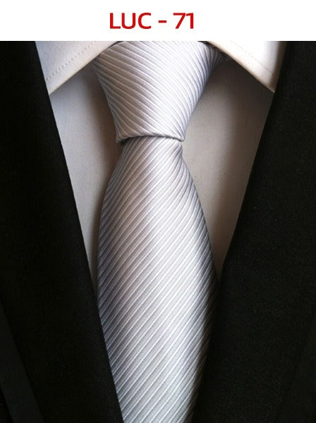 Polyester men's striped small floral business administrative tie