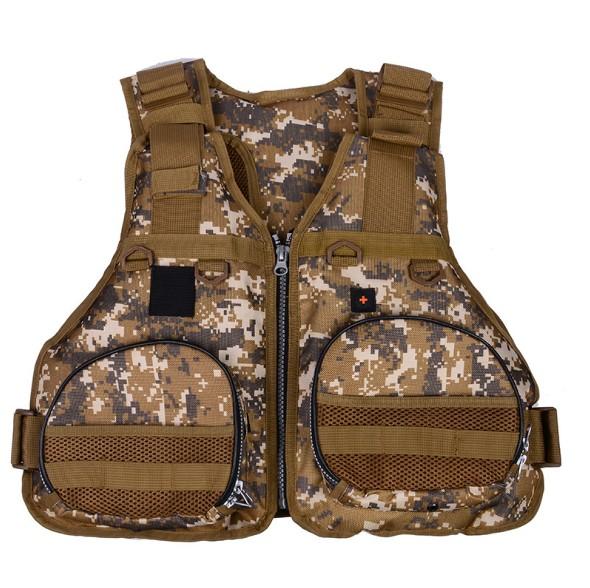 Lua Models Vest Dual Purpose Life Jackets Camo Fishing Suits Swim Outdoor Fishing Life Vest