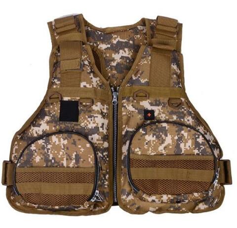Lua Models Vest Dual Purpose Life Jackets Camo Fishing Suits Swim Outdoor Fishing Life Vest