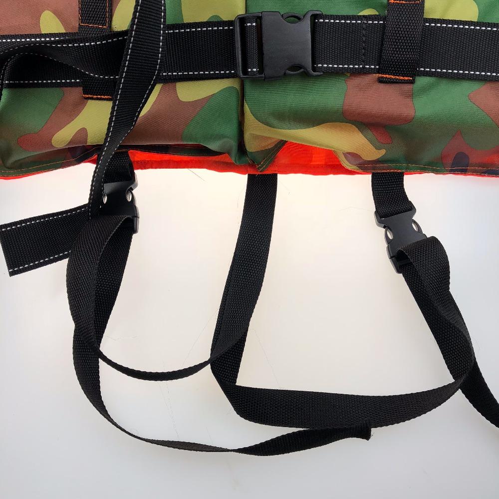 Camouflage Green Fishing Vest Adult Lifesaving Life Jacket Clothing Safety Survival Suit Swimming Drifting Fishing