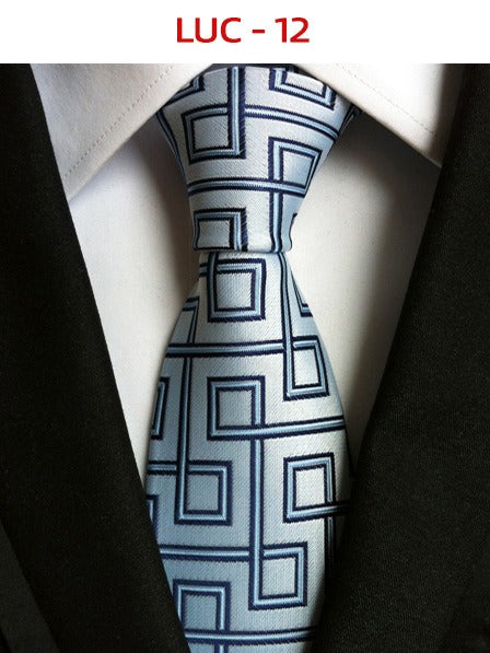 Polyester men's striped small floral business administrative tie