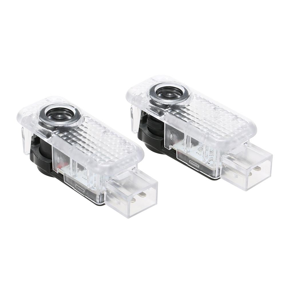 2x For AUDI Car Door LED CIRCLE Ghost Shadow Light Audi Logo Projector Courtesy Lights Auto Backlight Car Styling
